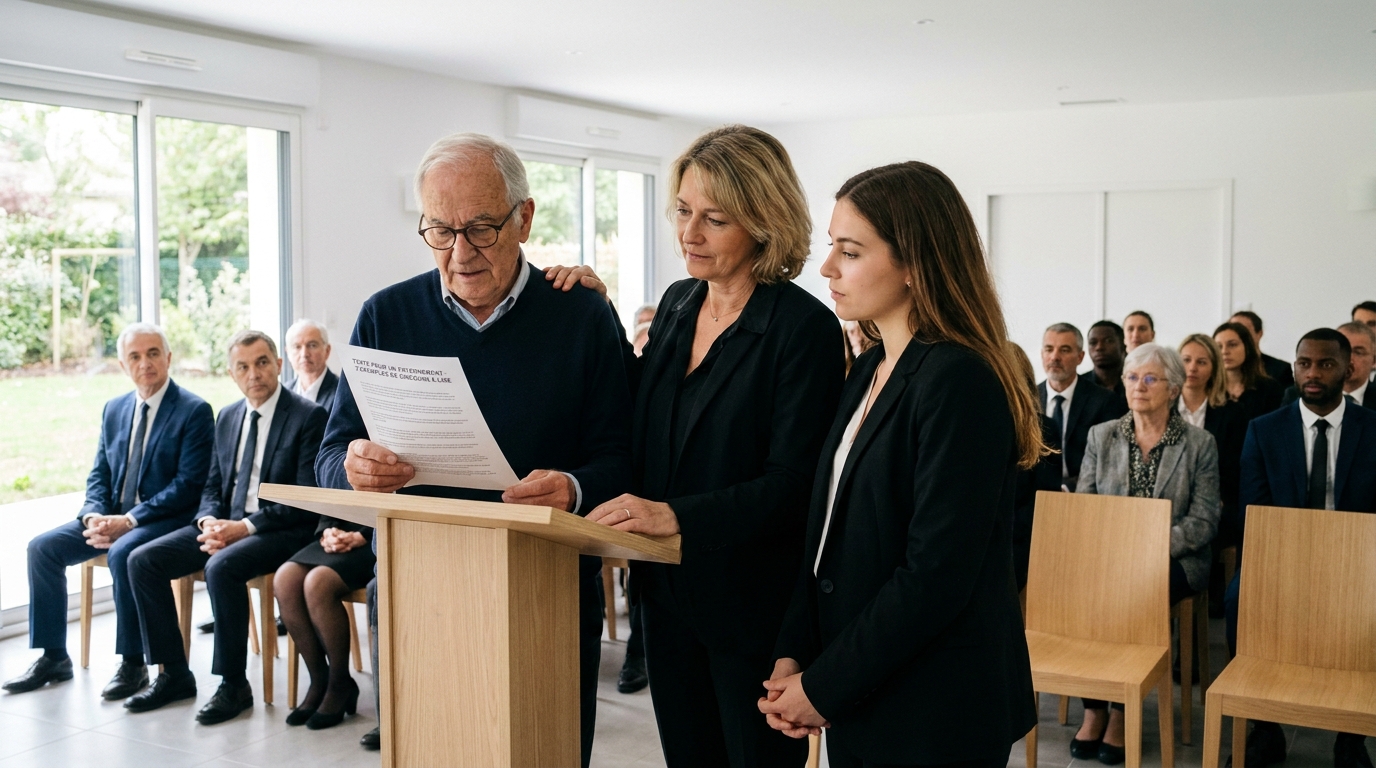 Illustration&nbsp;: Texte pour un enterrement&nbsp;: 3 exemples de discours à lire